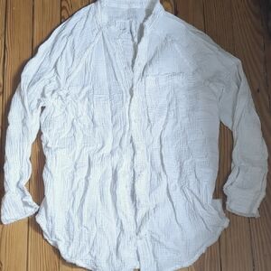 Aerie XXS White Textured Pool To Party Cover-up